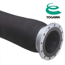 Special coated rubber suction hose of reinforced synthetic cord. Manufactured by Togawa Rubber. Made in Japan (water mixer hose)